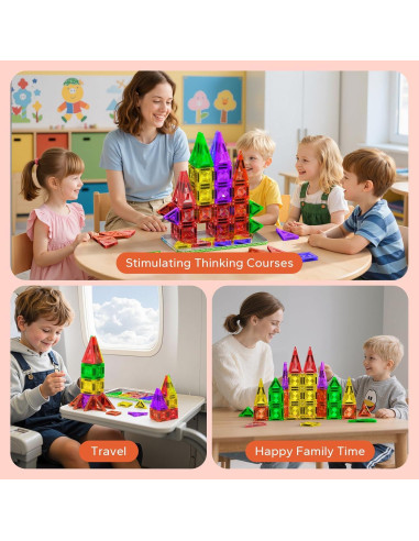 Juego de Azulejos Magnéticos BAIJLE 80 Piezas para Niños 3+