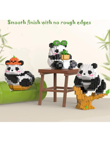 Mini Bloques de Construcción 3D Panda ZEMIRO CHARGE 2502 PZS