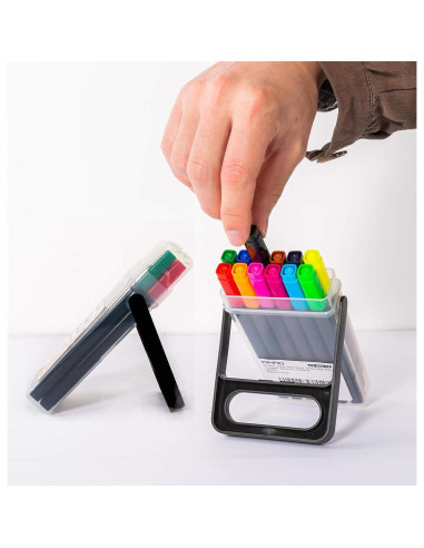 Marcadores Lavables AIHAO Doble Punta 24 Colores para Niños