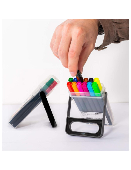 Marcadores Lavables AIHAO Doble Punta 24 Colores para Niños