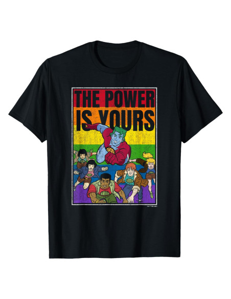 Camiseta gráfica Captain Planet para hombres - Ropa retro