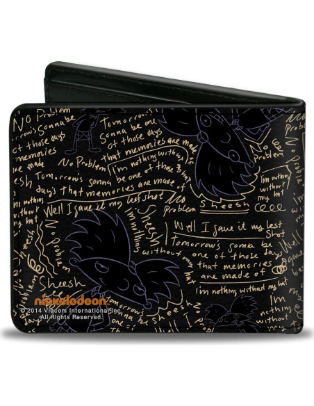 Billetera bifold Buckle-Down Hey Arnold! 10.16x8.89 cm
