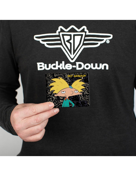 Billetera bifold Buckle-Down Hey Arnold! 10.16x8.89 cm