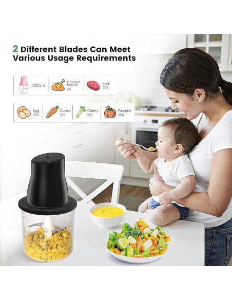 Desgarrador de Pollo Eléctrico Didforu 250W con Molinillo