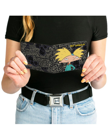Billetera bifold Buckle-Down Hey Arnold! 10.16x8.89 cm
