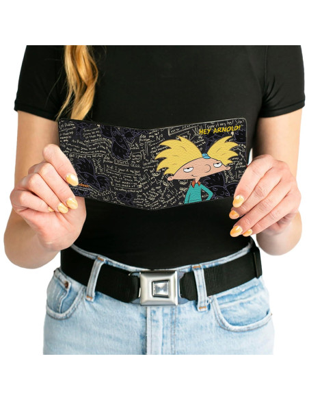 Billetera bifold Buckle-Down Hey Arnold! 10.16x8.89 cm