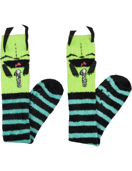 Calcetines Pantufla 3D Invader Zim Gir Bioworld Mujeres