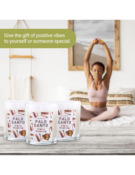 Set de 3 Velas de Salvia Magnífico 101 - 42 Horas de Quema