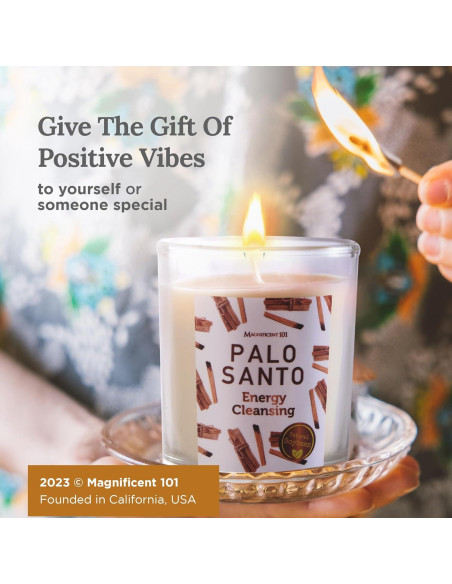 Set de 3 Velas de Salvia Magnífico 101 - 42 Horas de Quema