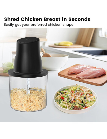 Desgarrador de Pollo Eléctrico Didforu 250W con Molinillo