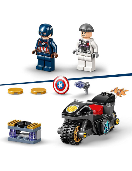 LEGO Super Héroes 76189 Capitán América vs Hydra 49 Piezas