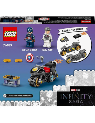 LEGO Super Héroes 76189 Capitán América vs Hydra 49 Piezas