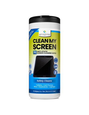 Toallitas de Limpieza Antiestáticas Enspire 70 Unidades