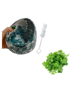 Tazón Deshojador de Hierbas Cerámica Juglok 0.71L Verde Jade