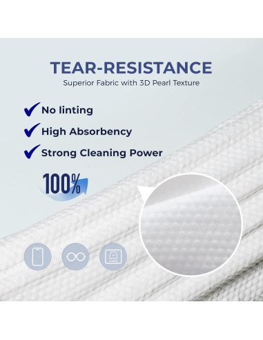 Toallitas de Limpieza WELKIN 80 Pcs - Sin Rayas y No Tóxicas