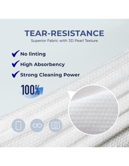 Toallitas de Limpieza WELKIN 80 Pcs - Sin Rayas y No Tóxicas