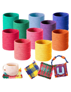 Bucles de Telar Huoszpk 1000 PCS 10 Colores 7" (17.78 cm) Nylon