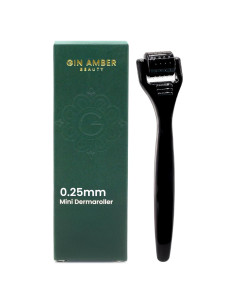 Mini Rodillo Derma Gin Amber 0.25mm - 48 Agujas para Piel