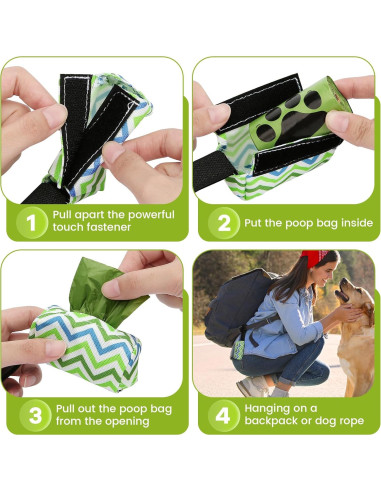 Dispensador de bolsas de excremento para perro PobbY - 2 unidades + 30 bolsas