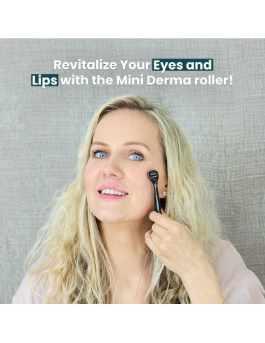 Mini Rodillo Derma Gin Amber 0.25mm - 48 Agujas para Piel