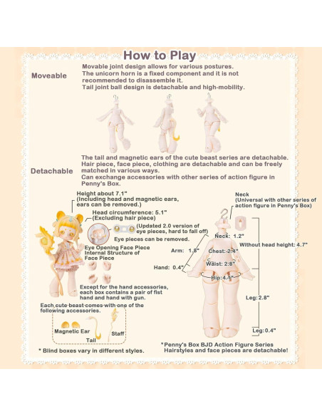 Antu Cute Beast Magic Series - Set de 4 Figuras Coleccionables