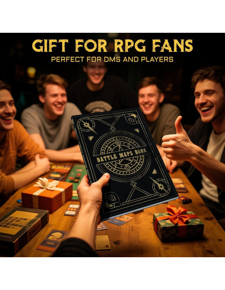 CZYY Libro de Mapas de Batalla RPG - 32 Mats Reutilizables 1"