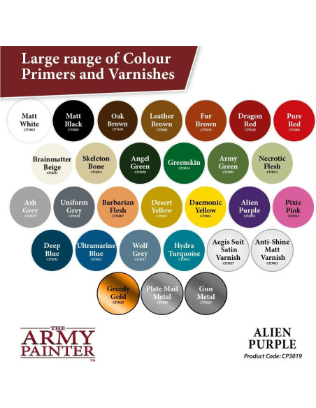 Imprimador Acrílico Spray The Army Painter 400 mL Púrpura Alienígena