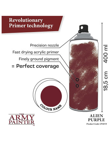 Imprimador Acrílico Spray The Army Painter 400 mL Púrpura Alienígena