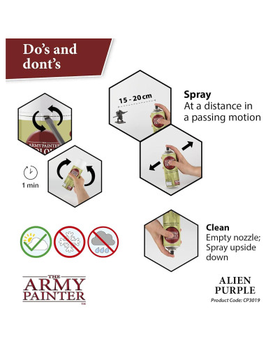 Imprimador Acrílico Spray The Army Painter 400 mL Púrpura Alienígena