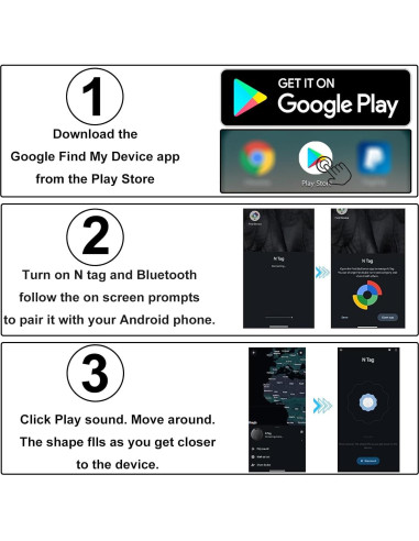 Rastreador Bluetooth GLOBELEC para Android - 2 Pack, Etiquetas de Ubicación
