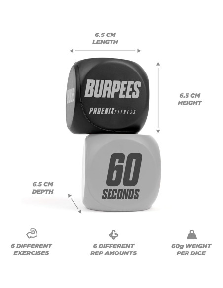 Dados de Ejercicio Phoenix Fitness - Entrenamiento HIIT y Cardio