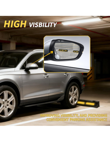 Tope de Estacionamiento WECARLLE 3"H Goma Alta Resistencia