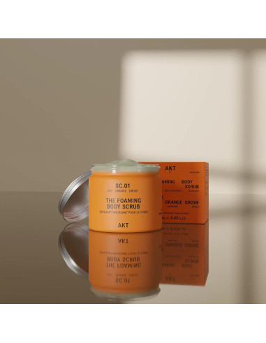 Exfoliante Corporal Espumoso AKT 250ml con Arroz y Papaya