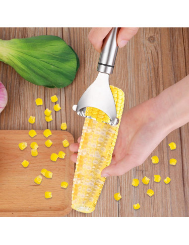 Pelador de Maíz COMNICO Acero Inoxidable Ergonómico 1 Pieza