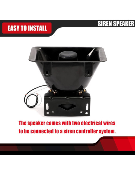 Altavoz de Sirena KingzAuto 200W 135dB 12V para Vehículos