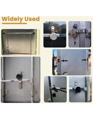 2 Candados de Grillete Oculto RLOZUI 73 mm Alta Resistencia