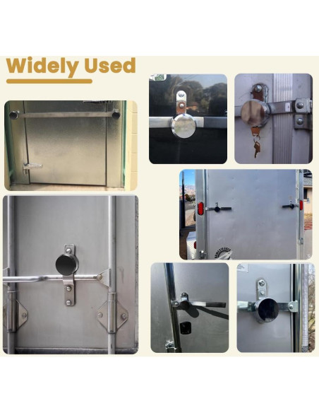 2 Candados de Grillete Oculto RLOZUI 73 mm Alta Resistencia