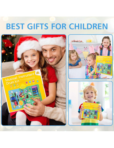 Alfombra Musical Interactiva Yiqu con Batería y Sonidos de Animales