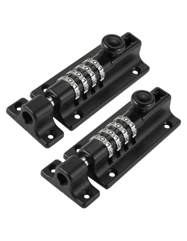 Perno de bloqueo combinado Dluno 2 paquetes 12.19 cm Negro