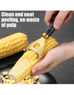 Pelador de Maíz Manual Lmuwecno Cobb Gobbler Acero Inoxidable 2
