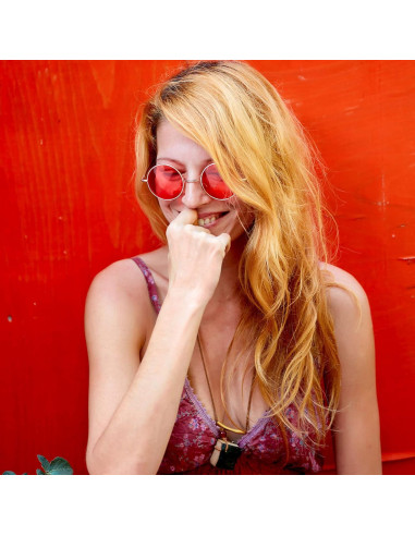 10 Pares de Gafas de Sol Vintage Redondas para Mujeres