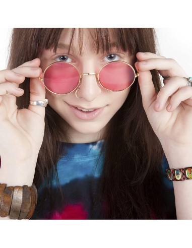 10 Pares de Gafas de Sol Vintage Redondas para Mujeres