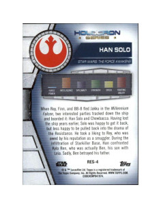 Tarjeta de Colección Star Wars Han Solo Foilboard 2020 2