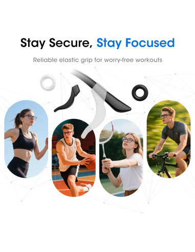 20 Pares de Ganchos de Silicona Antideslizantes Howdonsi