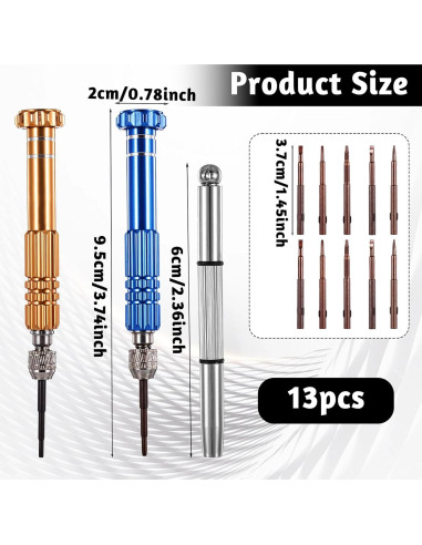 Kit de Destornilladores para Gafas JIYIN 13 en 1 - Reparación