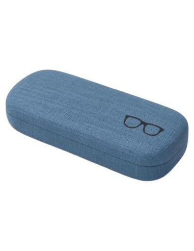 Estuche Duro para Gafas Denim - Protector Compacto Unisex