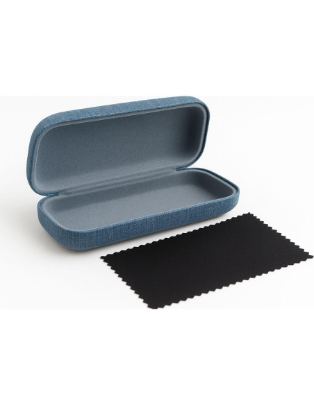 Estuche Duro para Gafas Denim - Protector Compacto Unisex