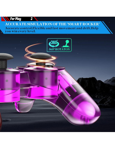 Controlador con cable Degulan para PS2 Doble Shock 1.68m