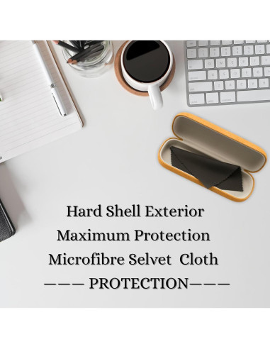 Estuche Duro para Gafas Denim - Protector Compacto Unisex