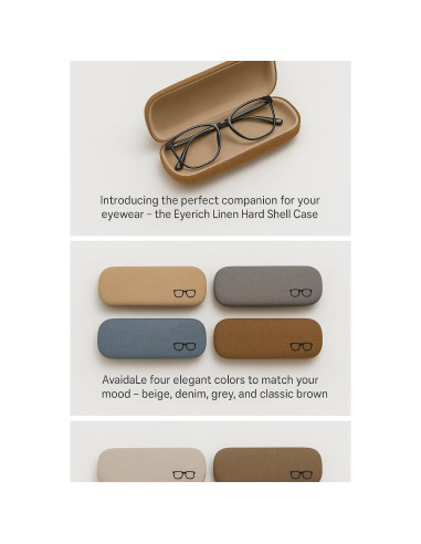 Estuche Duro para Gafas Denim - Protector Compacto Unisex